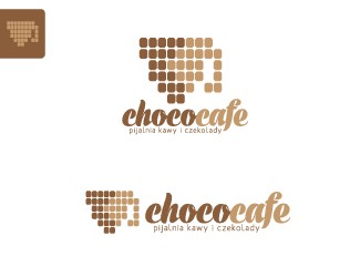 Projekt graficzny logo dla firmy online chococafe