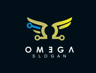 Projektowanie logo dla firmy, konkurs graficzny OMEGA, TECHNOLOGIA