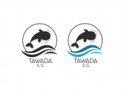 Projekt graficzny, nazwa firmy, tworzenie logo firm Logo hodowli ryb TAWADA S.C. - kingulinka