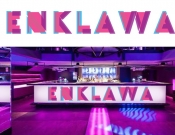 Projekt graficzny, nazwa firmy, tworzenie logo firm logo dla klubu nocnego Enklawa. - urbansketcher