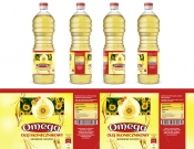 Projekt graficzny, nazwa firmy, tworzenie logo firm Etykieta na butelkę 1L Oleju - ezgek