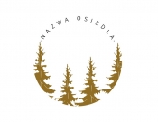 Projekt graficzny, nazwa firmy, tworzenie logo firm Logo dla osiedla blisko wody i lasu - alldayallnight