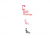 Projekt graficzny, nazwa firmy, tworzenie logo firm Go Flamingo: logo, wizytówki, papier - makkena