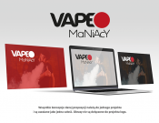 Projekt graficzny, nazwa firmy, tworzenie logo firm VAPE Maniacy - konkurs na nowe logo - rokpaszreklama
