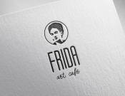 Projekt graficzny, nazwa firmy, tworzenie logo firm Logo dla kawiarni Frida Art Café - empe
