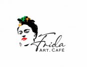 Projekt graficzny, nazwa firmy, tworzenie logo firm Logo dla kawiarni Frida Art Café - Sabina73
