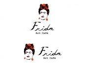 Projekt graficzny, nazwa firmy, tworzenie logo firm Logo dla kawiarni Frida Art Café - KpXStudiO