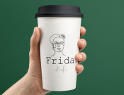 Projekt graficzny, nazwa firmy, tworzenie logo firm Logo dla kawiarni Frida Art Café - Mart12345