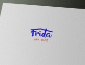 Projekt graficzny, nazwa firmy, tworzenie logo firm Logo dla kawiarni Frida Art Café - KeveZ