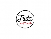 Projekt graficzny, nazwa firmy, tworzenie logo firm Logo dla kawiarni Frida Art Café - stone