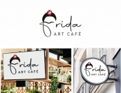Projekt graficzny, nazwa firmy, tworzenie logo firm Logo dla kawiarni Frida Art Café - nebraska