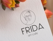 Projekt graficzny, nazwa firmy, tworzenie logo firm Logo dla kawiarni Frida Art Café - Mart12345
