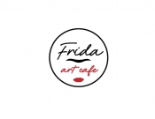 Projekt graficzny, nazwa firmy, tworzenie logo firm Logo dla kawiarni Frida Art Café - stone