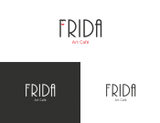 Projekt graficzny, nazwa firmy, tworzenie logo firm Logo dla kawiarni Frida Art Café - KeveZ