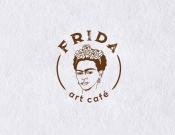 Projekt graficzny, nazwa firmy, tworzenie logo firm Logo dla kawiarni Frida Art Café - patkaaa