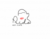 Projekt graficzny, nazwa firmy, tworzenie logo firm Logo dla kawiarni Frida Art Café - Sabina73