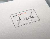 Projekt graficzny, nazwa firmy, tworzenie logo firm Logo dla kawiarni Frida Art Café - Konwer