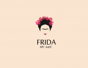 Projekt graficzny, nazwa firmy, tworzenie logo firm Logo dla kawiarni Frida Art Café - malarz