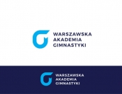 Projekt graficzny, nazwa firmy, tworzenie logo firm Logo Warszawska Akademia Gimnastyki - stone