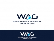 Projekt graficzny, nazwa firmy, tworzenie logo firm Logo Warszawska Akademia Gimnastyki - stone