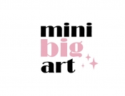 Projekt graficzny, nazwa firmy, tworzenie logo firm MINI BIG ART kokardki opaski spinki - wisniaa12