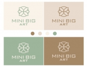 Projekt graficzny, nazwa firmy, tworzenie logo firm MINI BIG ART kokardki opaski spinki - Berta
