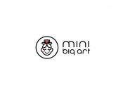 Projekt graficzny, nazwa firmy, tworzenie logo firm MINI BIG ART kokardki opaski spinki - TragicMagic