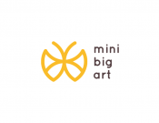 Projekt graficzny, nazwa firmy, tworzenie logo firm MINI BIG ART kokardki opaski spinki - maupa