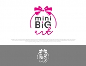 Projekt graficzny, nazwa firmy, tworzenie logo firm MINI BIG ART kokardki opaski spinki - empe