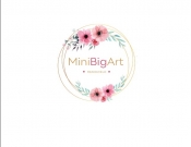 Projekt graficzny, nazwa firmy, tworzenie logo firm MINI BIG ART kokardki opaski spinki - nyia