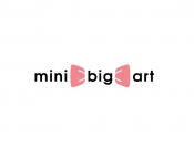 Projekt graficzny, nazwa firmy, tworzenie logo firm MINI BIG ART kokardki opaski spinki - stone