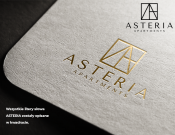 Projekt graficzny, nazwa firmy, tworzenie logo firm Asteria Apartments - Konwer