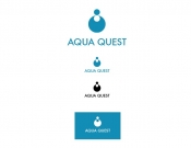 Projekt graficzny, nazwa firmy, tworzenie logo firm AQUA QUEST - makkena