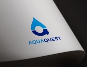 Projekt graficzny, nazwa firmy, tworzenie logo firm AQUA QUEST - noon