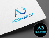 Projekt graficzny, nazwa firmy, tworzenie logo firm AQUA QUEST - Blanker