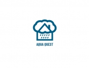Projekt graficzny, nazwa firmy, tworzenie logo firm AQUA QUEST - kjakub