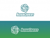 Projekt graficzny, nazwa firmy, tworzenie logo firm AQUA QUEST - KpXStudiO