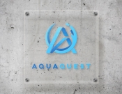 Projekt graficzny, nazwa firmy, tworzenie logo firm AQUA QUEST - roslinax
