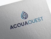 Projekt graficzny, nazwa firmy, tworzenie logo firm AQUA QUEST - stone