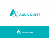 Projekt graficzny, nazwa firmy, tworzenie logo firm AQUA QUEST - tunada