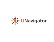 Projekt graficzny, nazwa firmy, tworzenie logo firm UNavigator - potencjał osobisty  - stone