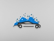 Projekt graficzny, nazwa firmy, tworzenie logo firm Myjnia samochodowa. - malutka2021