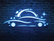 Projekt graficzny, nazwa firmy, tworzenie logo firm Myjnia samochodowa. - stone