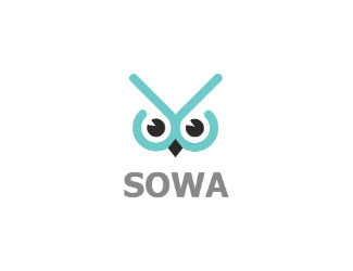 Projekt graficzny logo dla firmy online sowa