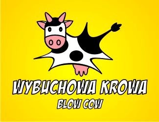 WYBUCHOWA KROWA - projektowanie logo - konkurs graficzny