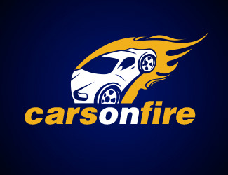 Projekt graficzny logo dla firmy online CarsOnFire