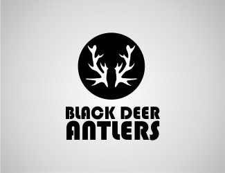 Black Deer Antlers - projektowanie logo - konkurs graficzny
