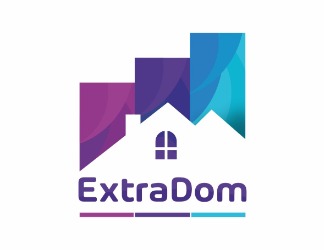 Projekt logo dla firmy ExtraDom | Projektowanie logo