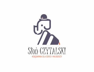 Słoń Czytalski - projektowanie logo - konkurs graficzny