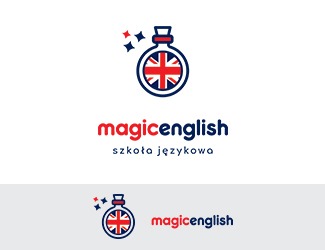 Projektowanie logo dla firm online Magic English